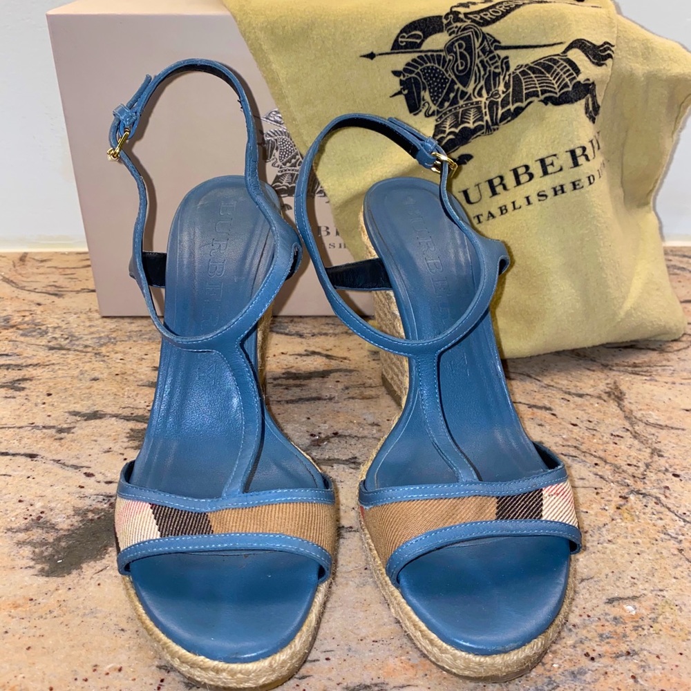 Burberry Esladrille Wedge Sandal